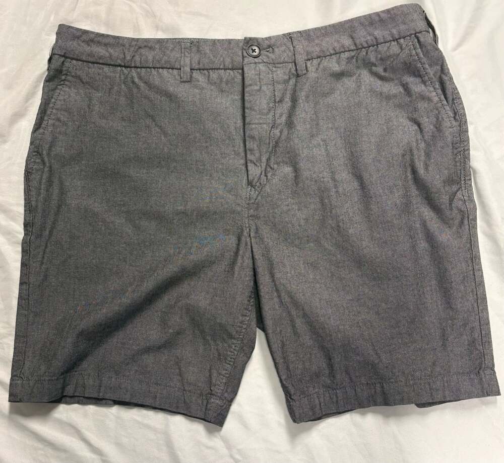Express Slim Shorts Size 34 Gray Above The Knee 8 Inseam